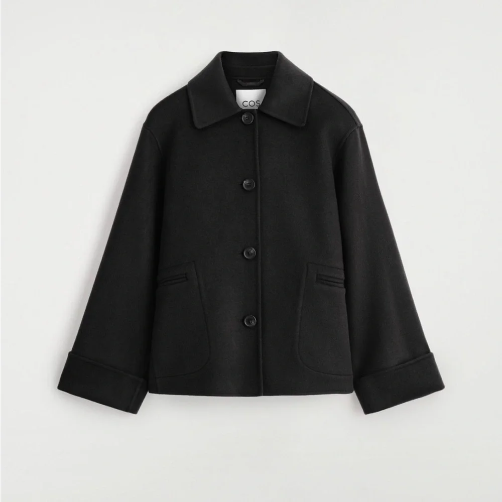 NWT COS DOUBLE-FACED WOOL SHORT JACKET SMALL S - Picture 9 of 11
